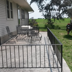 Patio Rails, Custom Rails, Fairfield, IA